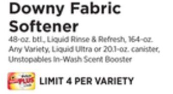ShopRite Fabric softener offer