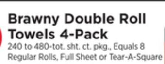 ShopRite Double roll towels 4-pack offer