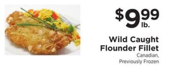 ShopRite Wild caught flounder fillet offer