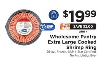 ShopRite Extra large cooked shrimp ring offer