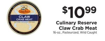 ShopRite Claw crab meat offer