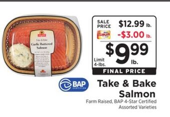 ShopRite Take & bake salmon offer