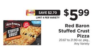 ShopRite Stuffed crust pizza offer