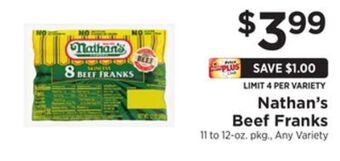 ShopRite Beef franks offer