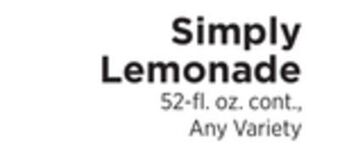 ShopRite Simply lemonade offer