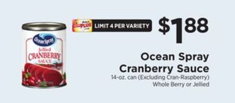 ShopRite Cranberry sauce offer