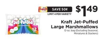 ShopRite Jet-puffed large marshmallows offer