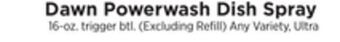 ShopRite Powerwash dish spray offer