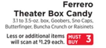 ShopRite Theater box candy offer
