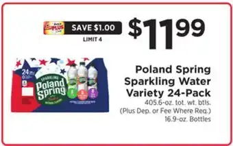 ShopRite Sparkling water variety 24-pack offer