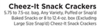 ShopRite Snack crackers offer