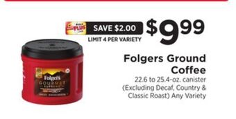 ShopRite Ground coffee offer