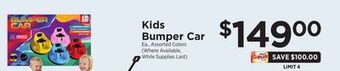 ShopRite Kids bumper car offer