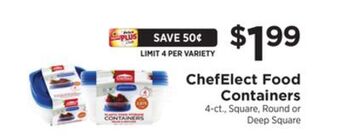 ShopRite Food containers offer