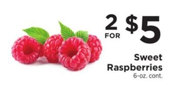 ShopRite Sweet raspberries offer