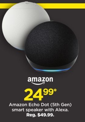 Kohl's Amazon echo dot (5th gen) smart speaker with alexa. offer