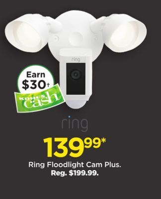 Kohl's Ring floodlight cam plus offer