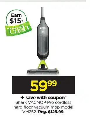 Kohl's Vacmop pro cordless hard floor vacuum mop offer