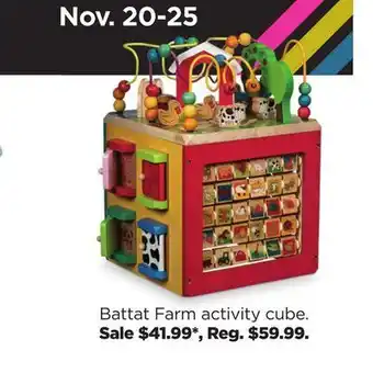 Kohl's Battat farm activity cube offer