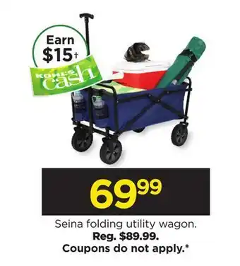 Kohl's Seina folding utility wagon offer