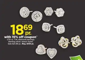 Kohl's 1/10-ct. t.w. diamond earrings offer
