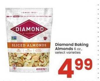 Albertsons Diamond baking almonds offer