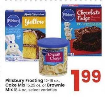 Albertsons Pillsbury frosting, cake mix or brownie mix offer