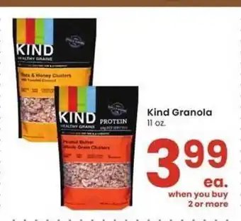 Albertsons Kind granola offer
