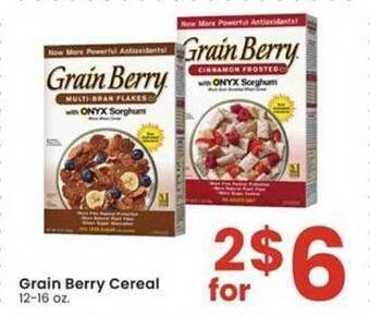 Albertsons Grain berry cereal offer