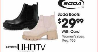 Fred Meyer Soda boots offer