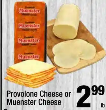 Super King Markets Provolone cheese or muenster cheese offer
