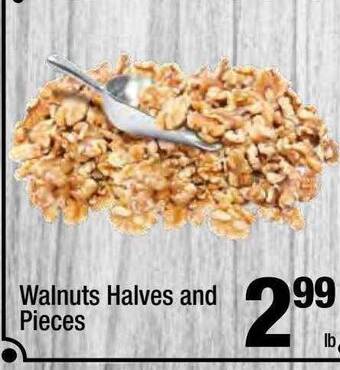 Super King Markets Walnuts halves and pieces offer