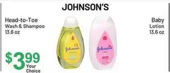 Johnson's head-to-toe wash & shampoo baby lotion