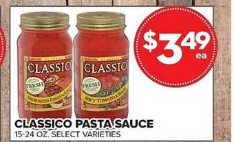 Price Cutter Classico pasta sauce offer