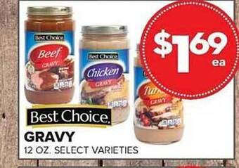 Price Cutter Best choice gravy offer