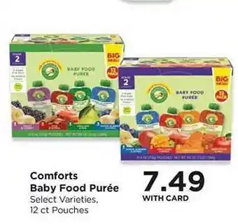 QFC Comforts baby food purée offer