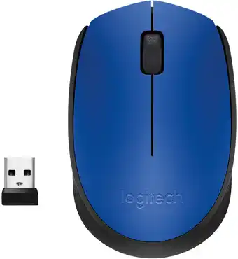 Best Buy Logitech - m170 wireless compact optical ambidextrous mouse - blue offer