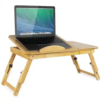 Best Buy Mount-it! - laptop tray bed stand - light brown offer
