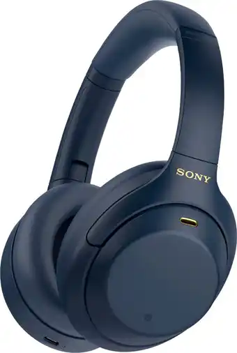 Best Buy Sony - wh-1000xm4 wireless noise-cancelling over-the-ear headphones - midnight blue offer