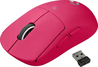 Best Buy Logitech - pro x superlight lightweight wireless optical gaming mouse with hero 25k sensor - magenta offer