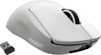 Best Buy Logitech - pro x superlight lightweight wireless optical gaming mouse with hero 25k sensor - white offer