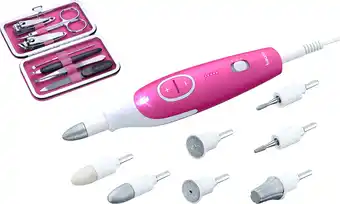 Best Buy Beurer - 18-piece manicure/pedicure device and nail set - pink/white offer