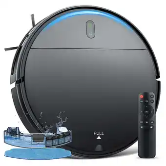 Walmart Onson robot vacuum cleaner, 2 in 1 robot vacuum and mop combo for pet hair, hard floor offer
