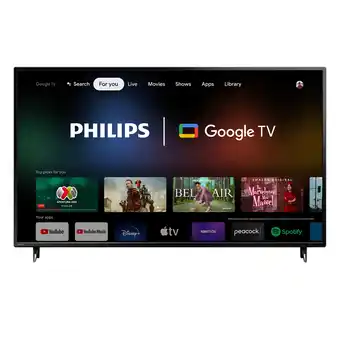 Walmart Philips 65" class 4k ultra hd (2160p) google smart led television (65pul7552/f7) offer