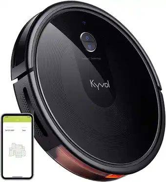 Walmart Kyvol cybovac e30 robot vacuum cleaner, 2200pa strong suction,works with alexa, robotic vacuum cleaner,150 mins runtime, wi-f offer