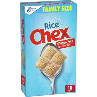 Walmart Rice chex breakfast cereal, gluten free, 18 oz box offer