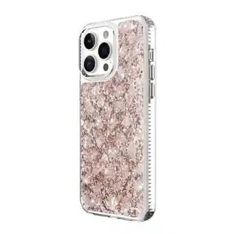 Walmart Onn. blush fleck shell phone case for iphone 14 pro max offer