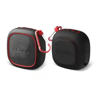 Walmart Ion audio magnet rocker portable bluetooth speaker 2 pack with water resistant, black, isp153 offer