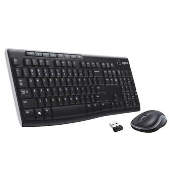 Walmart Logitech wireless keyboard and mouse combo for windows, 2.4 ghz wireless, compact mouse, 8 multimedia and shortcut keys, 2-ye offer