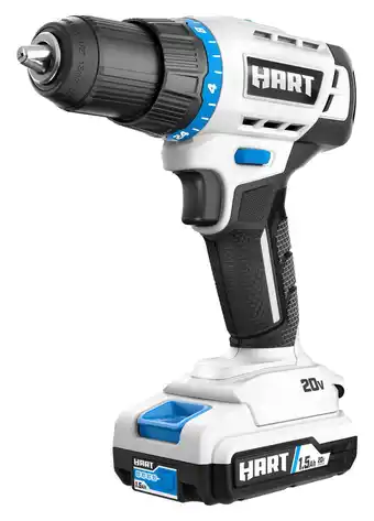 Walmart Hart 20-volt cordless 1/2-inch drill/driver kit, (1) 1.5ah lithium-ion battery, gen 2 offer